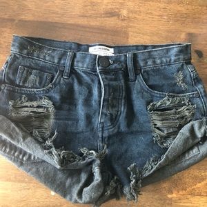 Black shorts-One Teaspoon